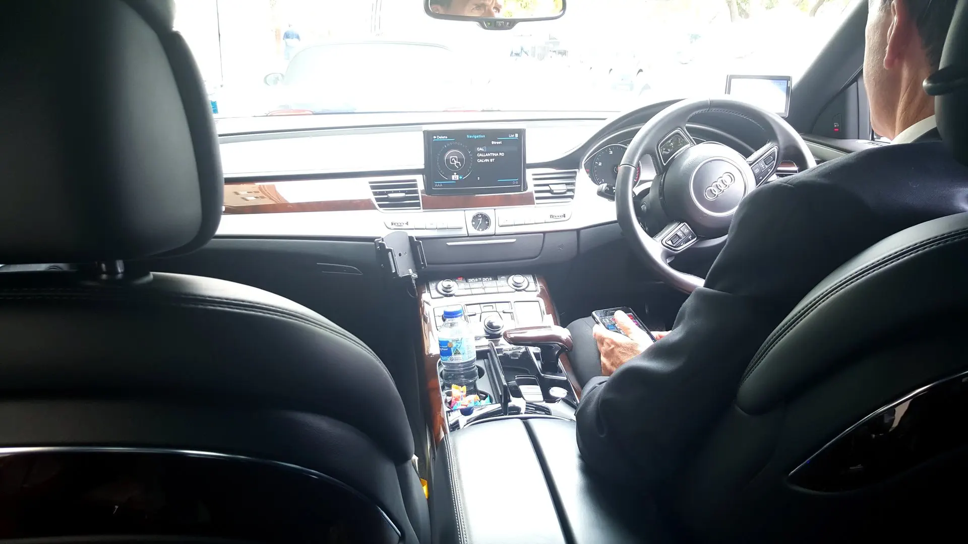 Audi interior chauffeur driver